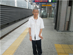 熊本駅の構内で 熊本駅の構内で